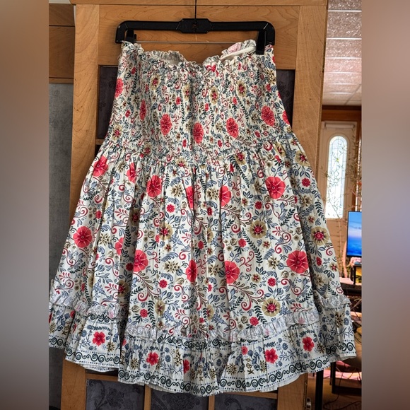 Anthropologie Forever That Girl Strapless Floral Dress - Picture 3 of 5